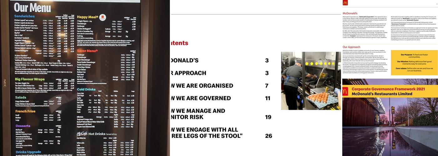 McDonald's Menu