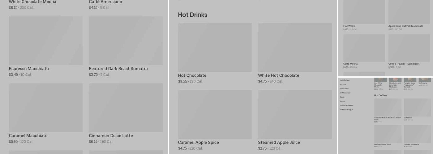 Starbucks Menu