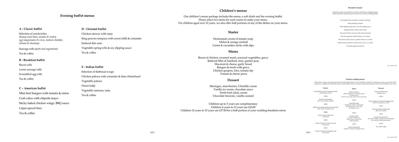 Botanist Restaurant Menu