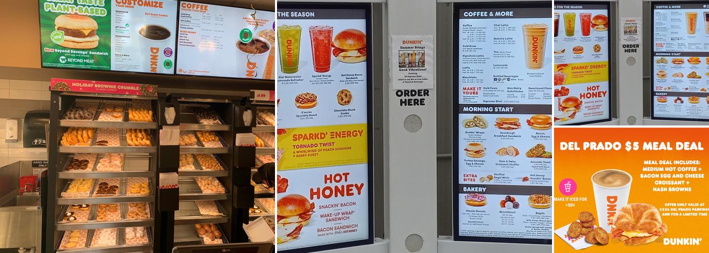 Dunkin' Menu