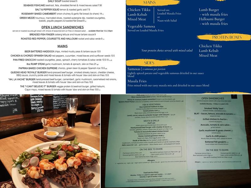 The Queen's Head, Crowmarsh Gifford Menu
