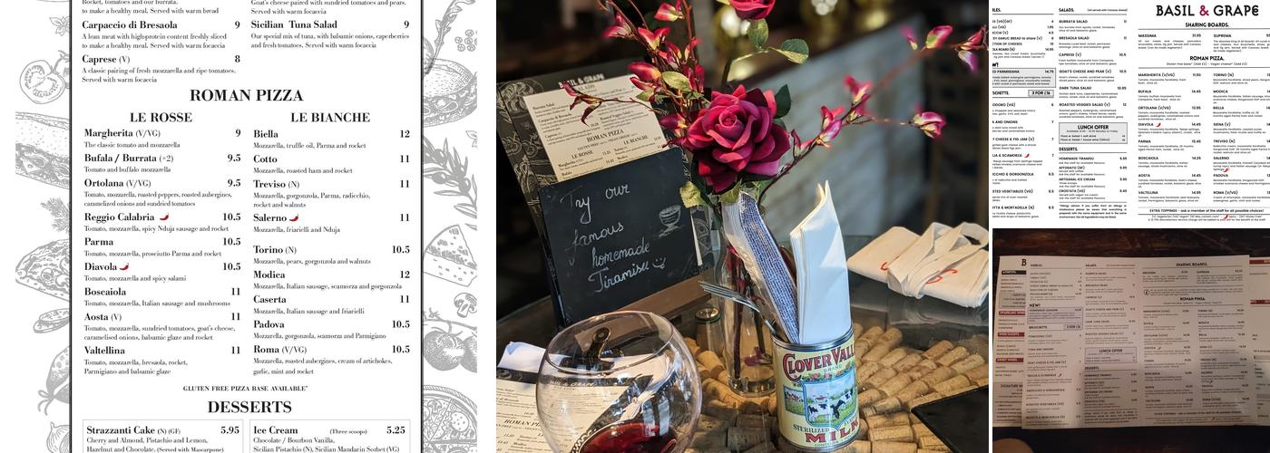 Basil & Grape Menu
