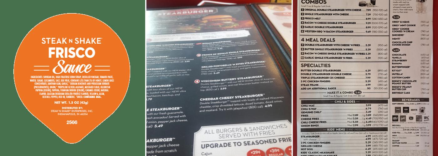 Steak 'n Shake Menu