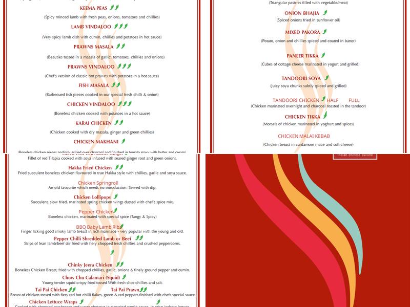 Spice N Ice Restaurant, CROYDON Menu