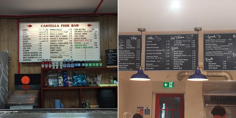 Castella’s Fish and Chips Menu