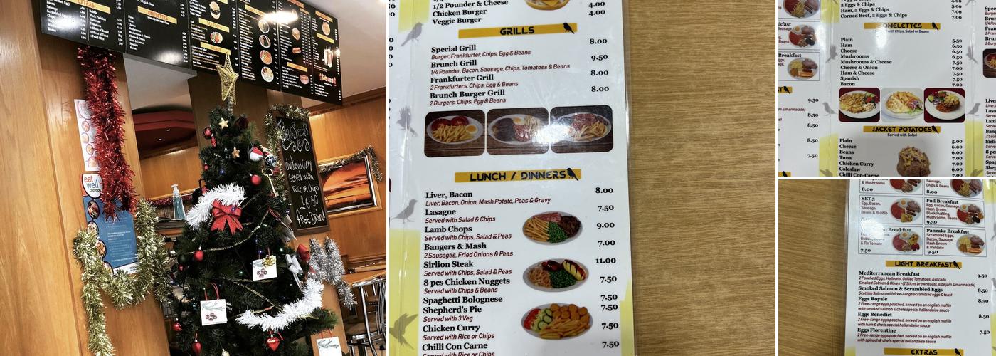 Canary Cafe & Restaurant Menu