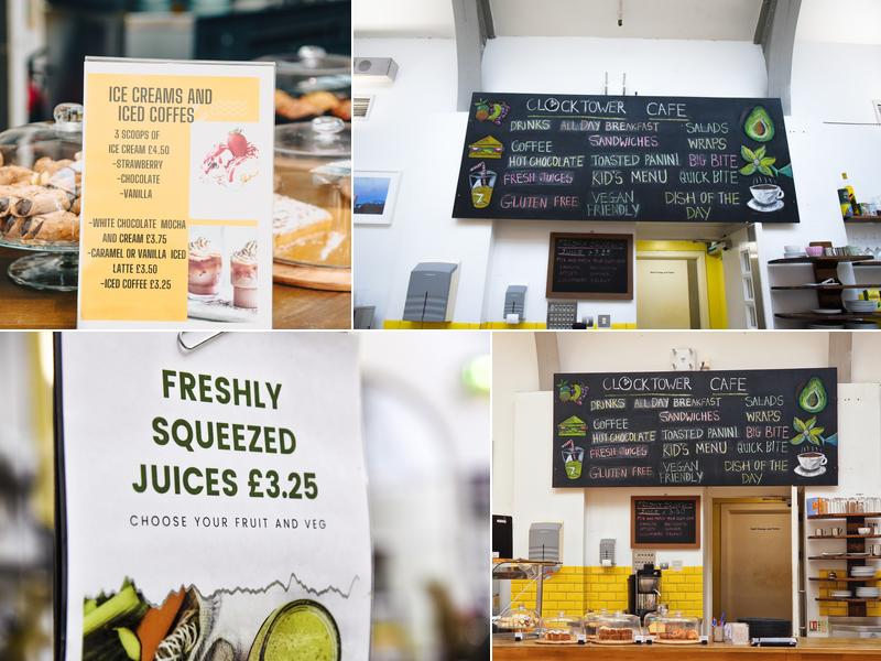 Clocktower Cafe Menu