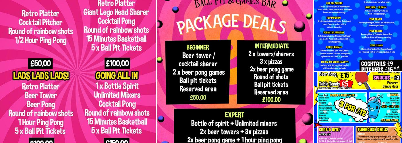 House Of Fun Croydon Menu