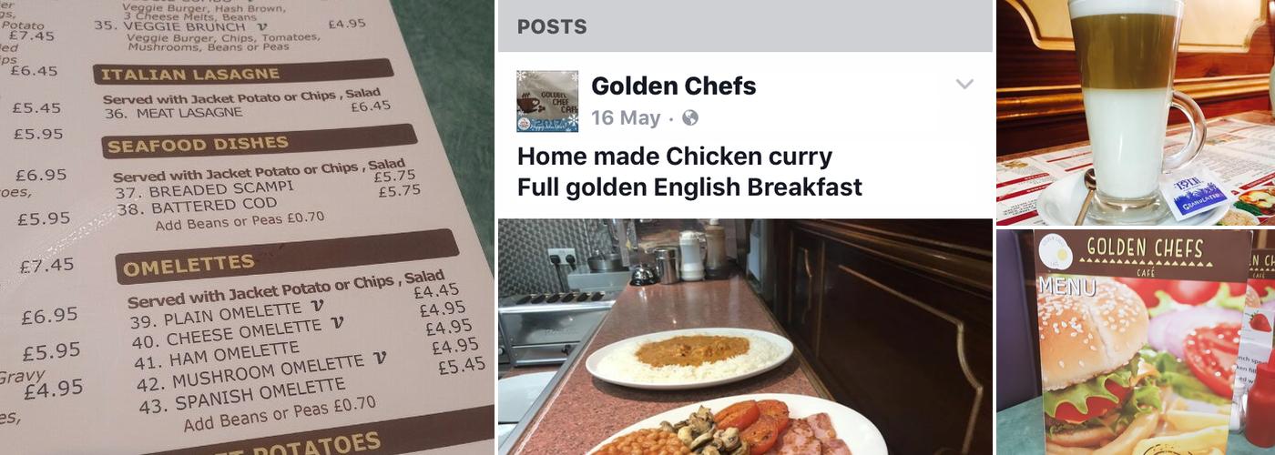 Golden Chefs Cafe Menu