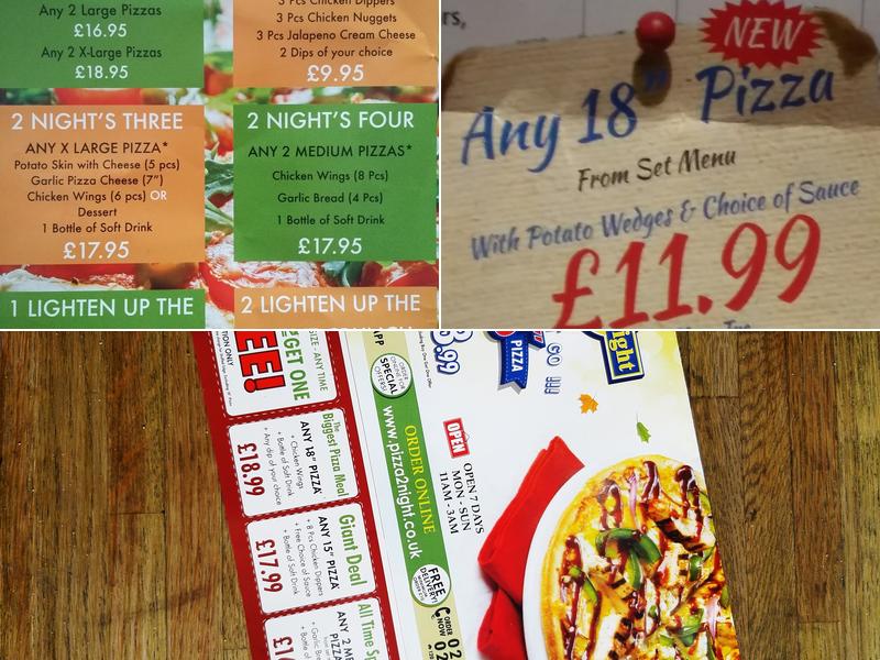 Pizza 2 Night Croydon LTD Menu