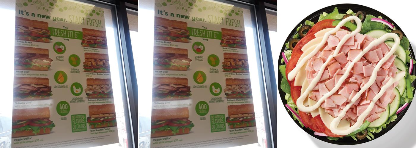 Subway Menu