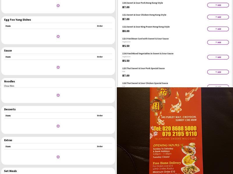 New Star Chinese Takeaway Menu