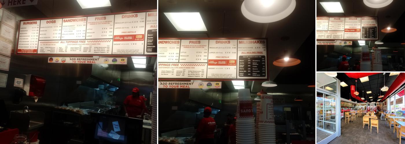 Five Guys Menu