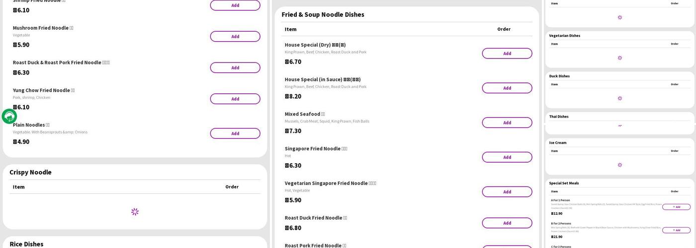 New Moon Chinese Restaurant Menu