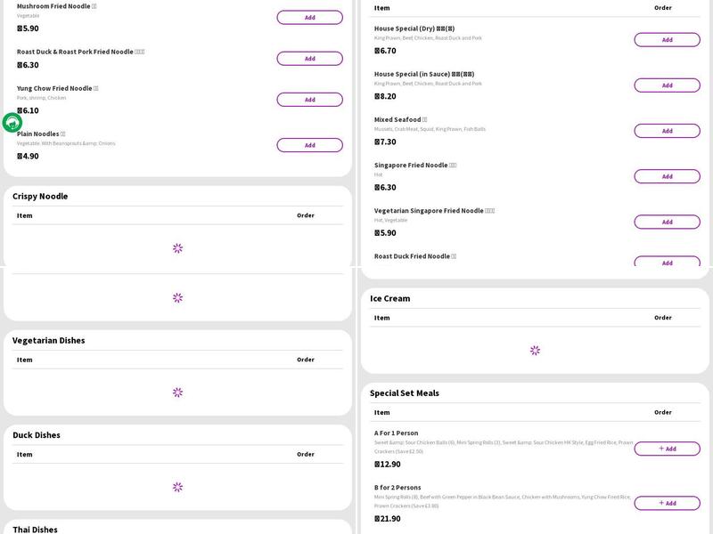 New Moon Chinese Restaurant Menu