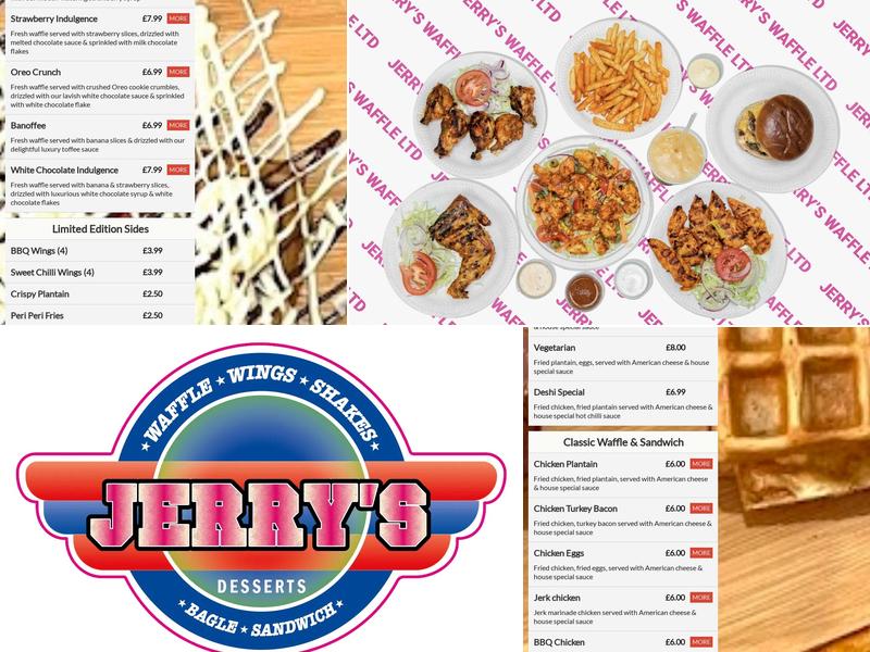 Jerry's Waffles Menu