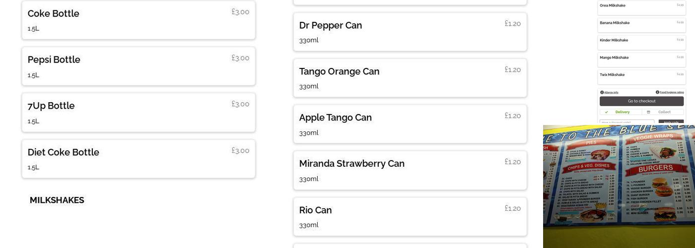 Flames Kebab and Fish bar Menu
