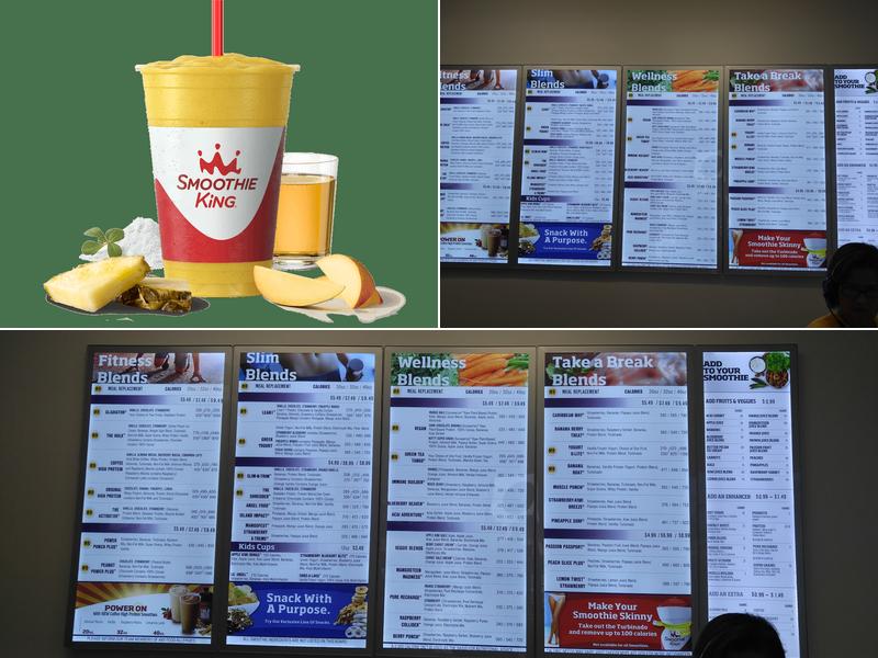 Smoothie King Menu