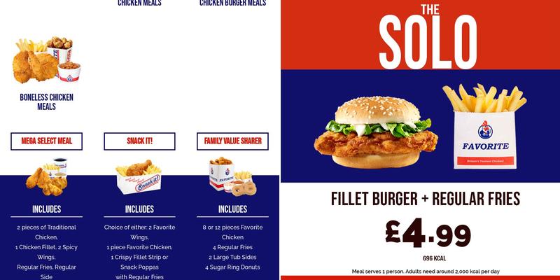 Favorite Chicken & Ribs Croydon Menu