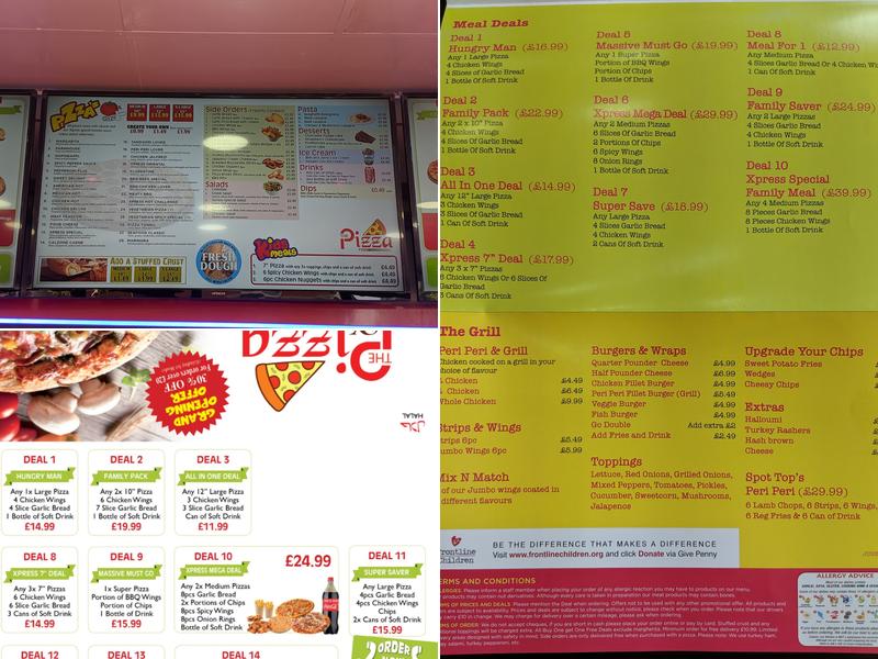 The Pizza n Grill Spot Menu