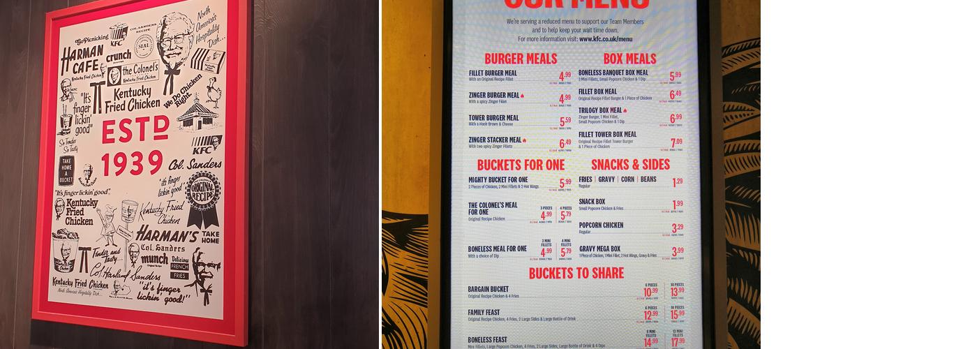 KFC Croydon - Colonnades Leisure Park Menu