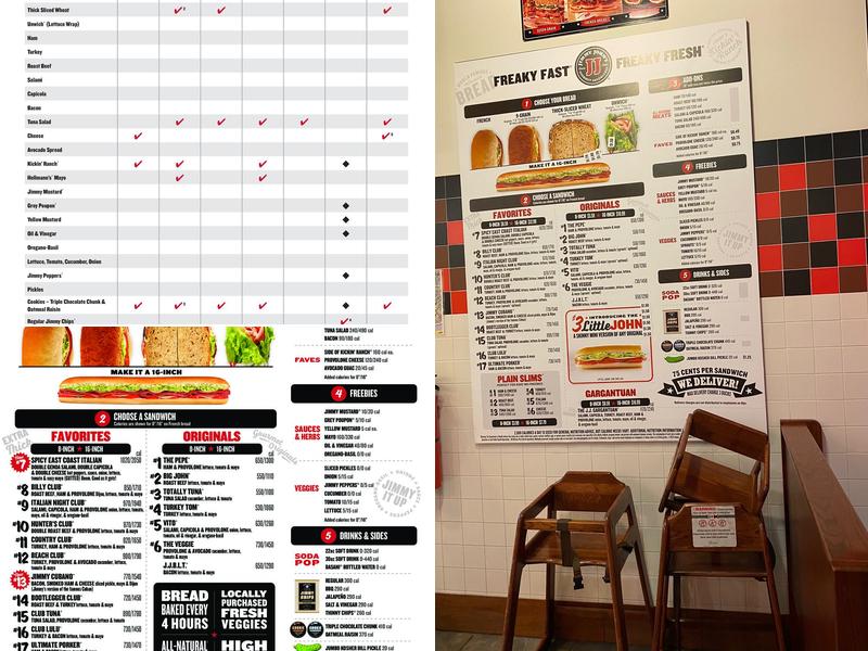Jimmy John's Menu