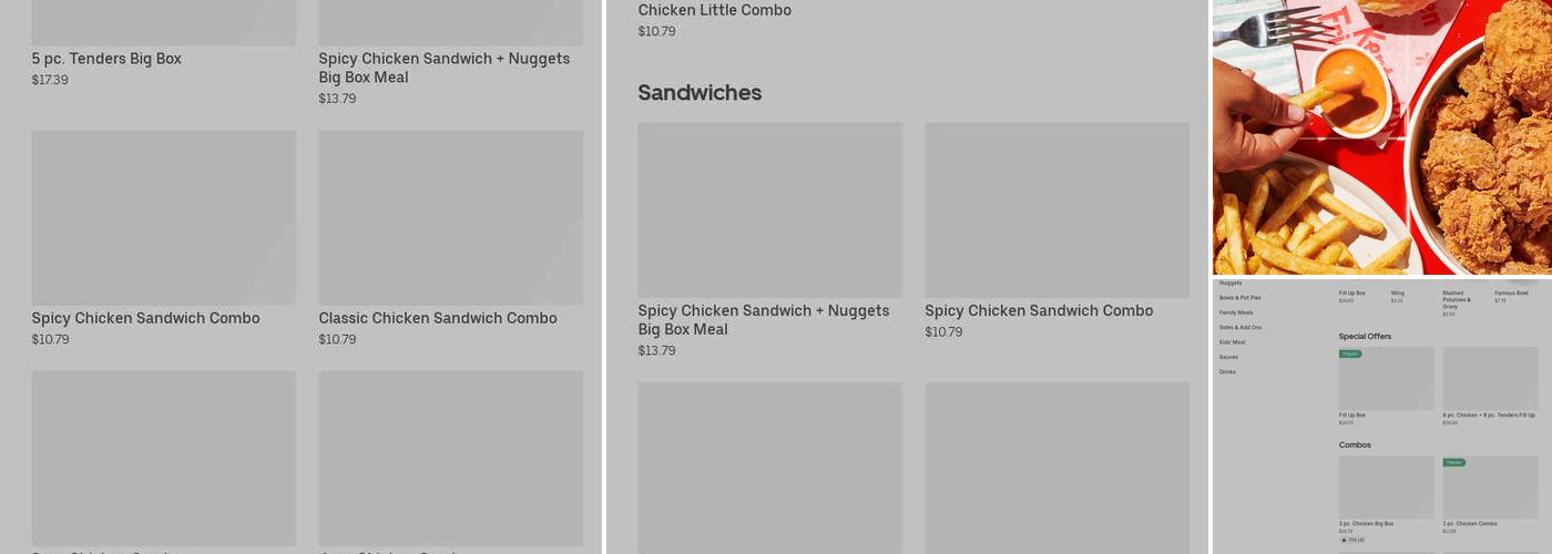 KFC Menu