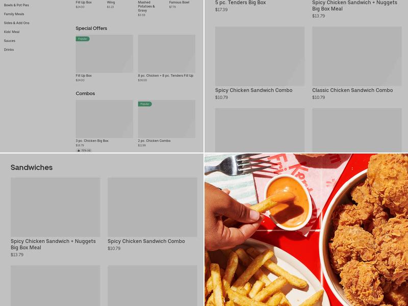 KFC Menu