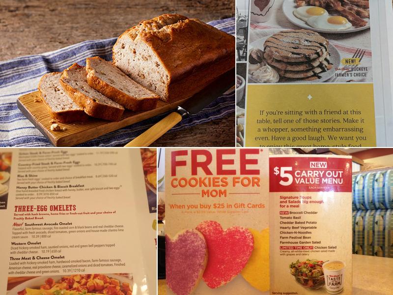 Bob Evans Menu