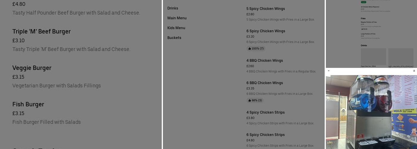 Perfect Fried Chicken Thornton Heath Menu