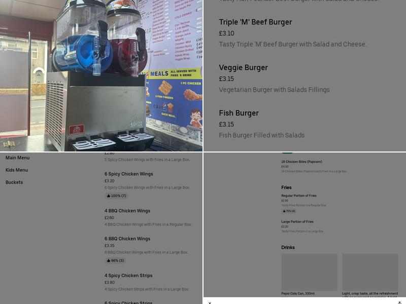 Perfect Fried Chicken Thornton Heath Menu