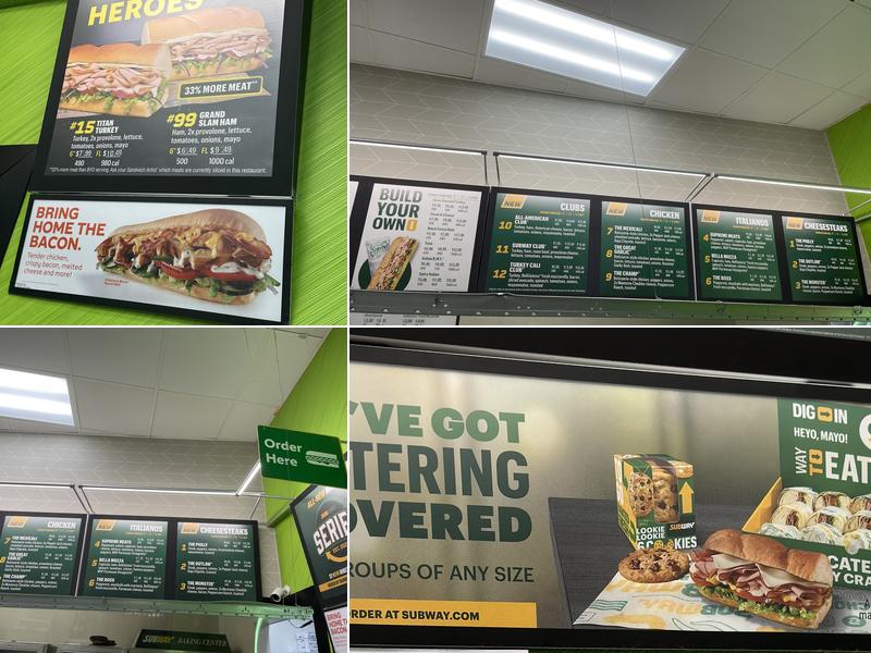 Subway Menu