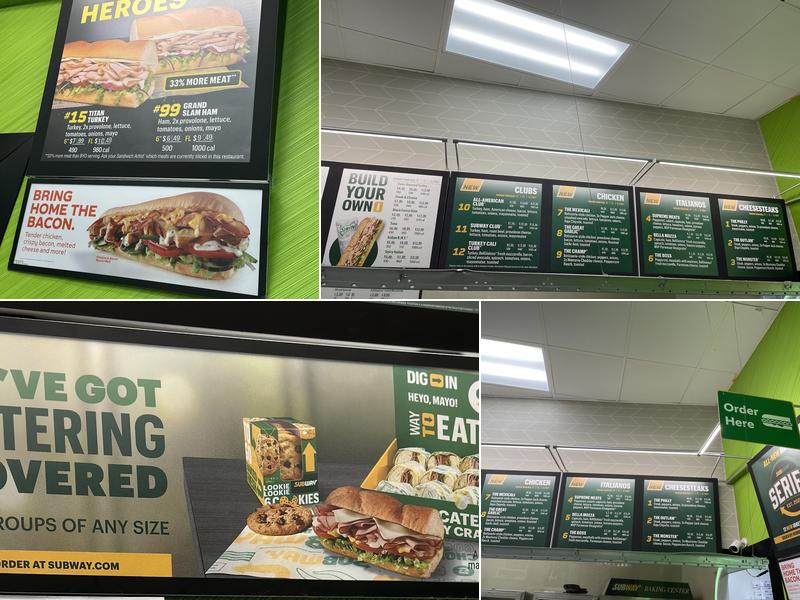 Subway Menu