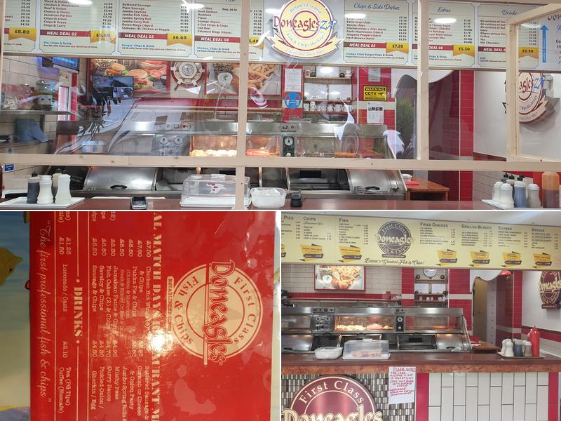 Doneagles Fish and Chips Thornton Heath Menu