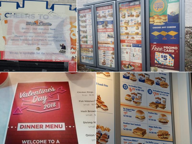 White Castle Menu