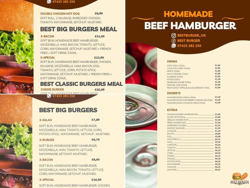 Best Burger UK Menu