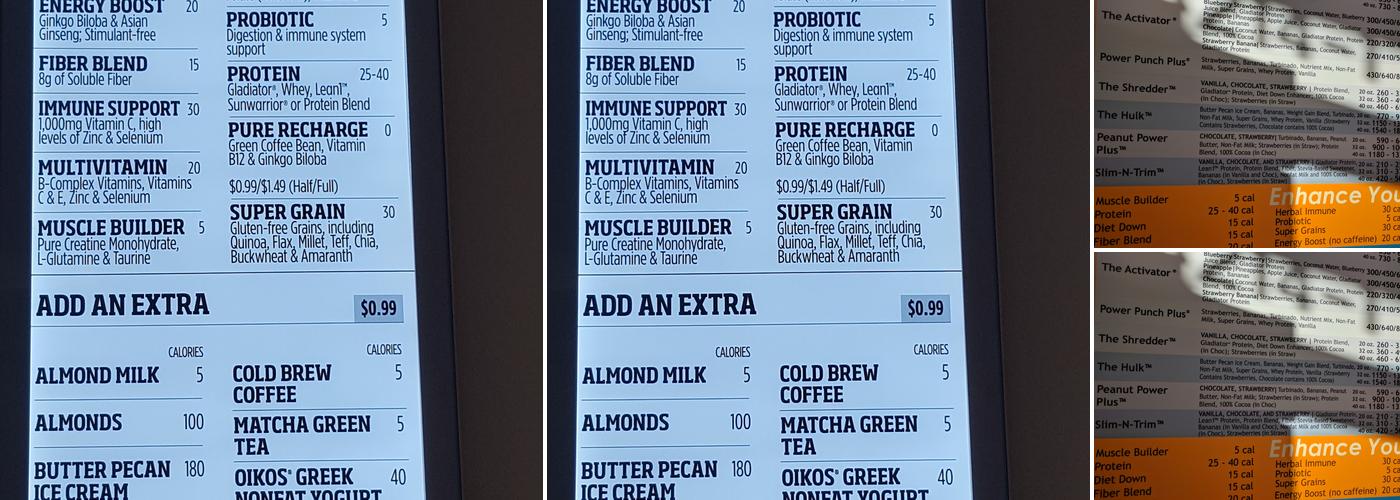 Smoothie King Menu