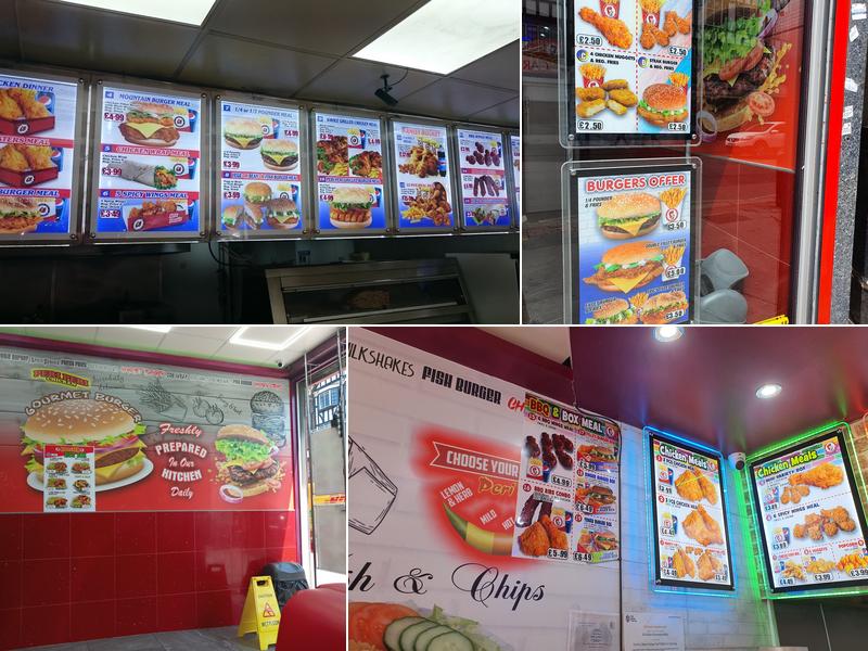 Rooster Chicken & Fish Menu