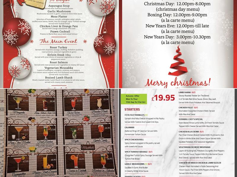 Istanbul Grill Culcheth Menu