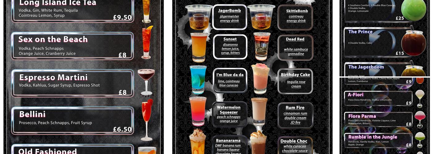 Savannah 19 Limited Menu