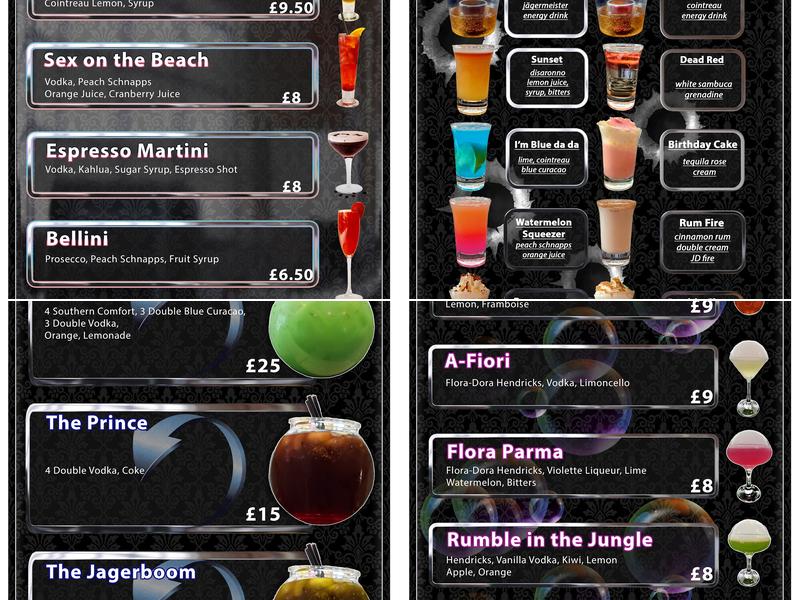 Savannah 19 Limited Menu