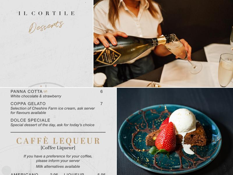 Il Cortile Menu