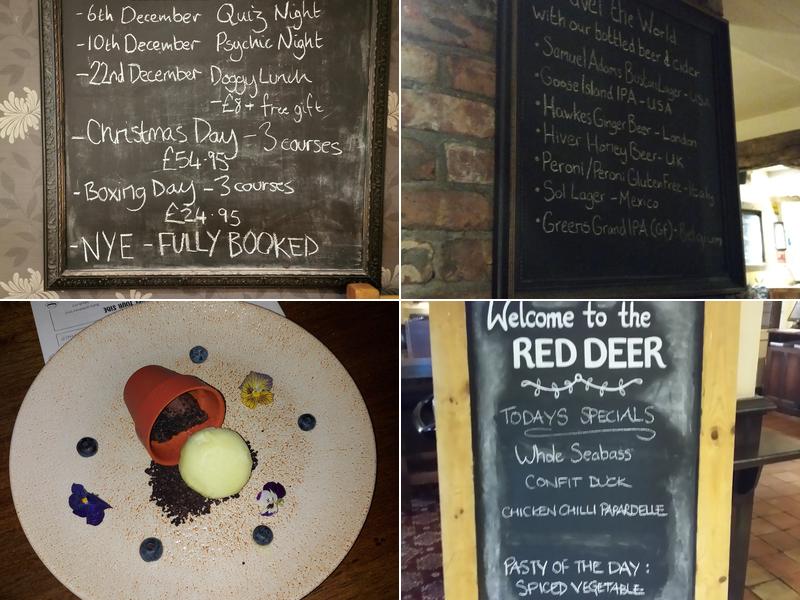The Red Deer Menu