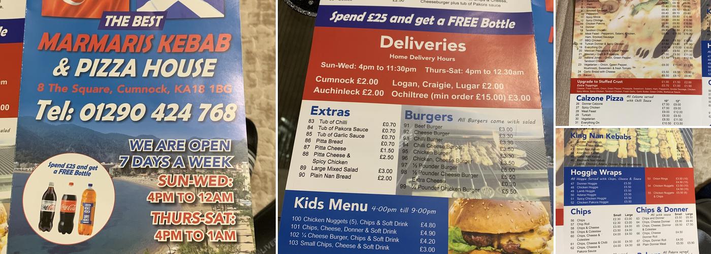The Best Marmaris Kebab & Pizza House Menu