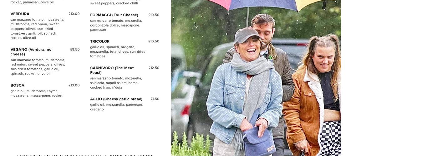 bakehouse @ the snowdon inn Menu