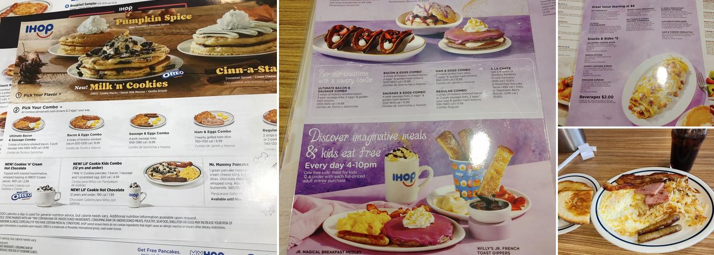 IHOP Menu