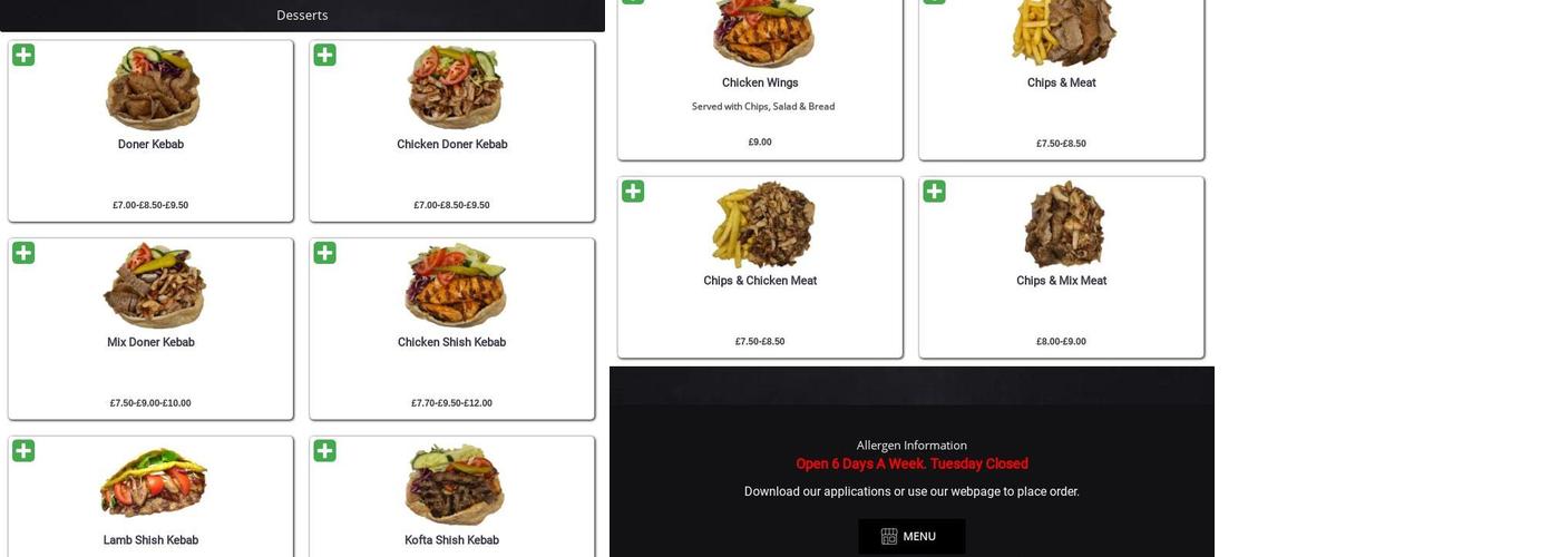 Perfect Pizza Takeaway Menu