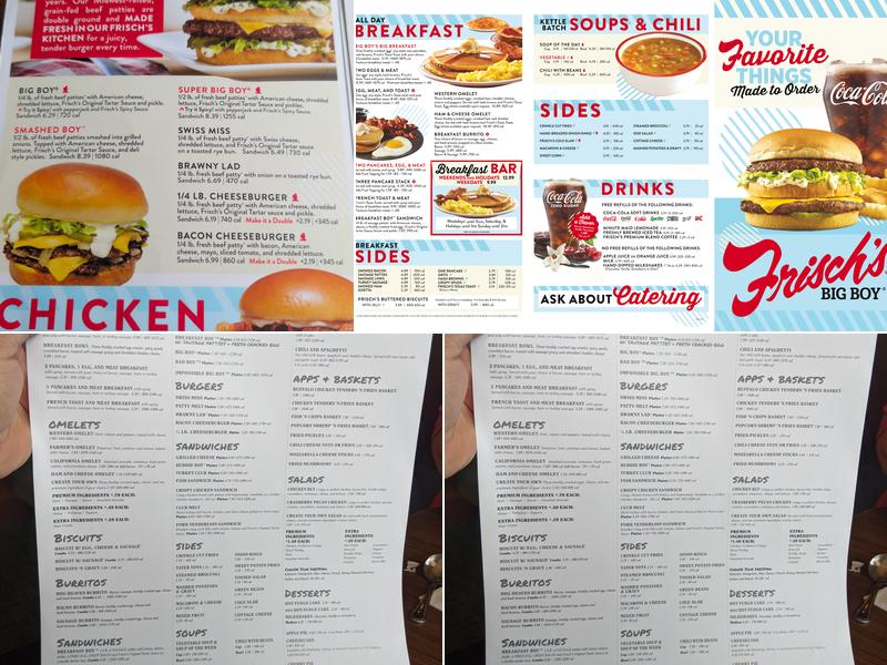 Frisch's Big Boy Menu
