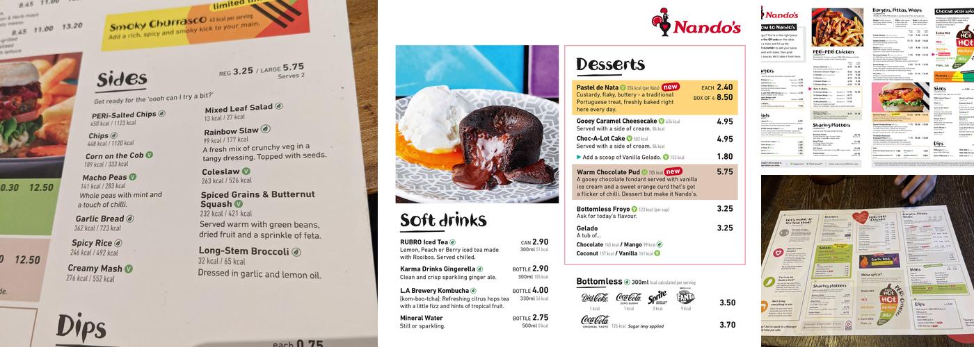 Nando's Goodmayes Retail Park Menu