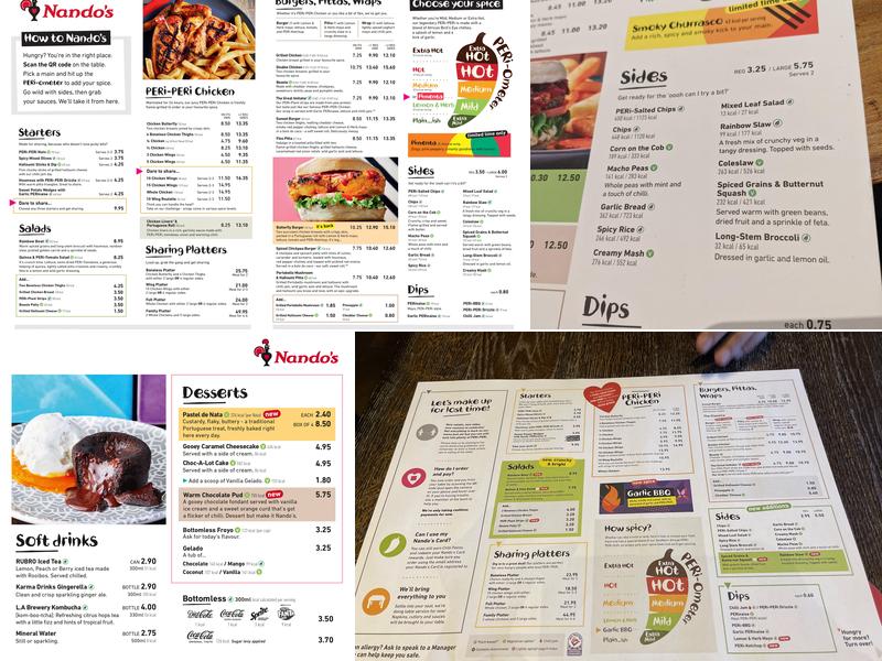 Nando's Goodmayes Retail Park Menu